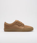 Vans Skate Chukka Low Shoes in Light Brown and Gum