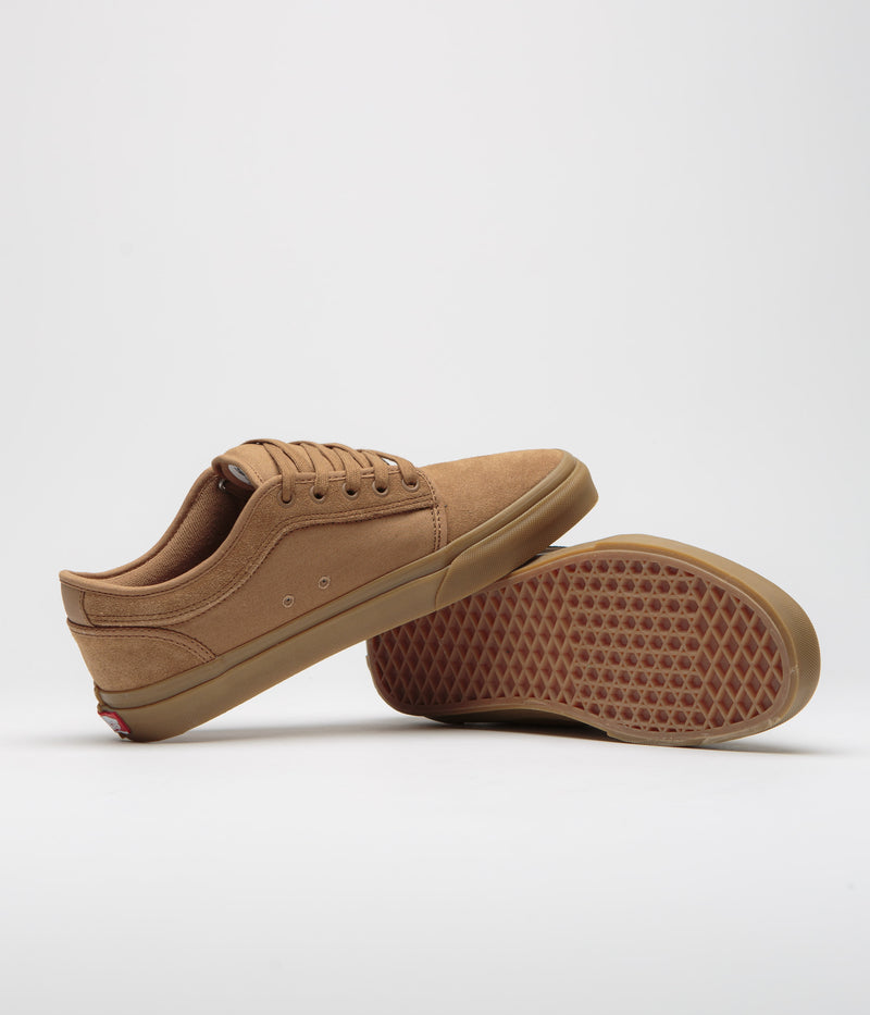Vans Skate Chukka Low Shoes in Light Brown and Gum