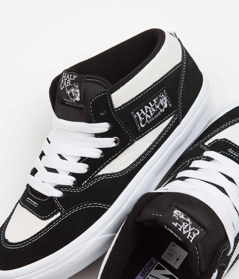 Vans Skate Half Cab '92 Shoes in Black and Marshmallow