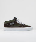 Vans Skate Half Cab '92 VCU Shoes in Dark Brown and White