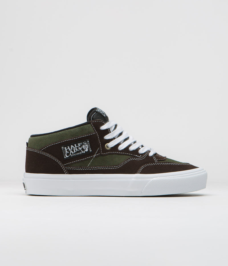 Vans Skate Half Cab '92 VCU Shoes in Dark Brown and White