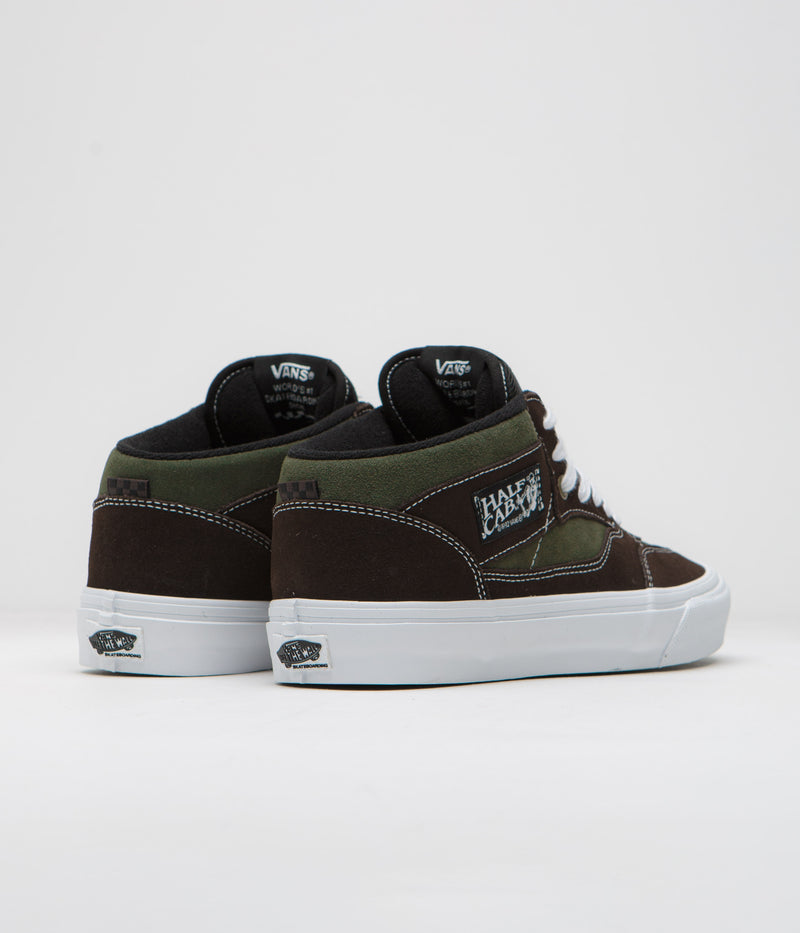 Vans Skate Half Cab '92 VCU Shoes in Dark Brown and White