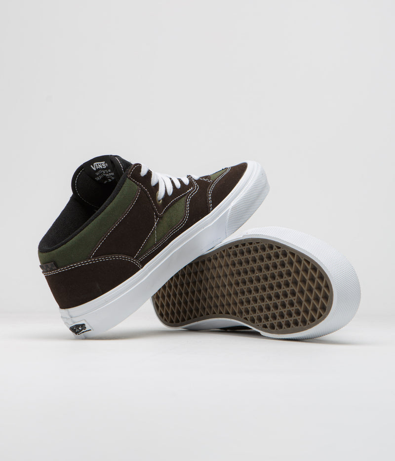 Vans Skate Half Cab '92 VCU Shoes in Dark Brown and White