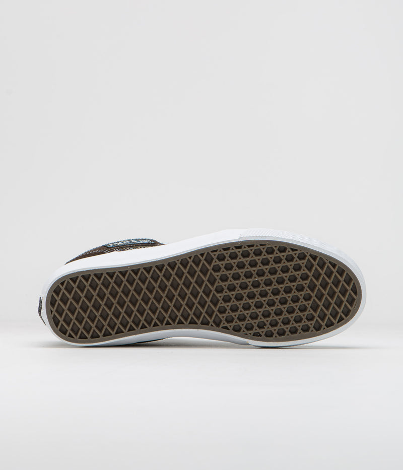 Vans Skate Half Cab '92 VCU Shoes in Dark Brown and White