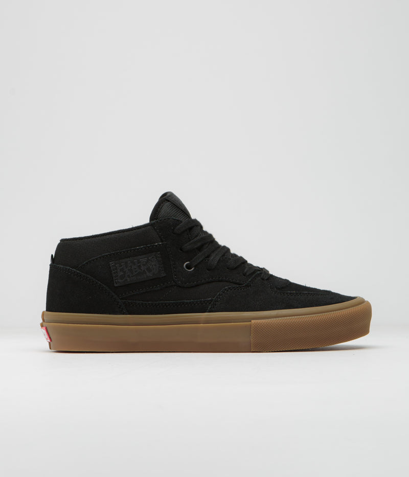 Vans Skate Half Cab Shoes in Black and Gum