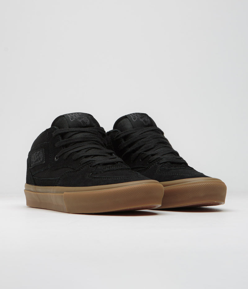 Vans Skate Half Cab Shoes in Black and Gum