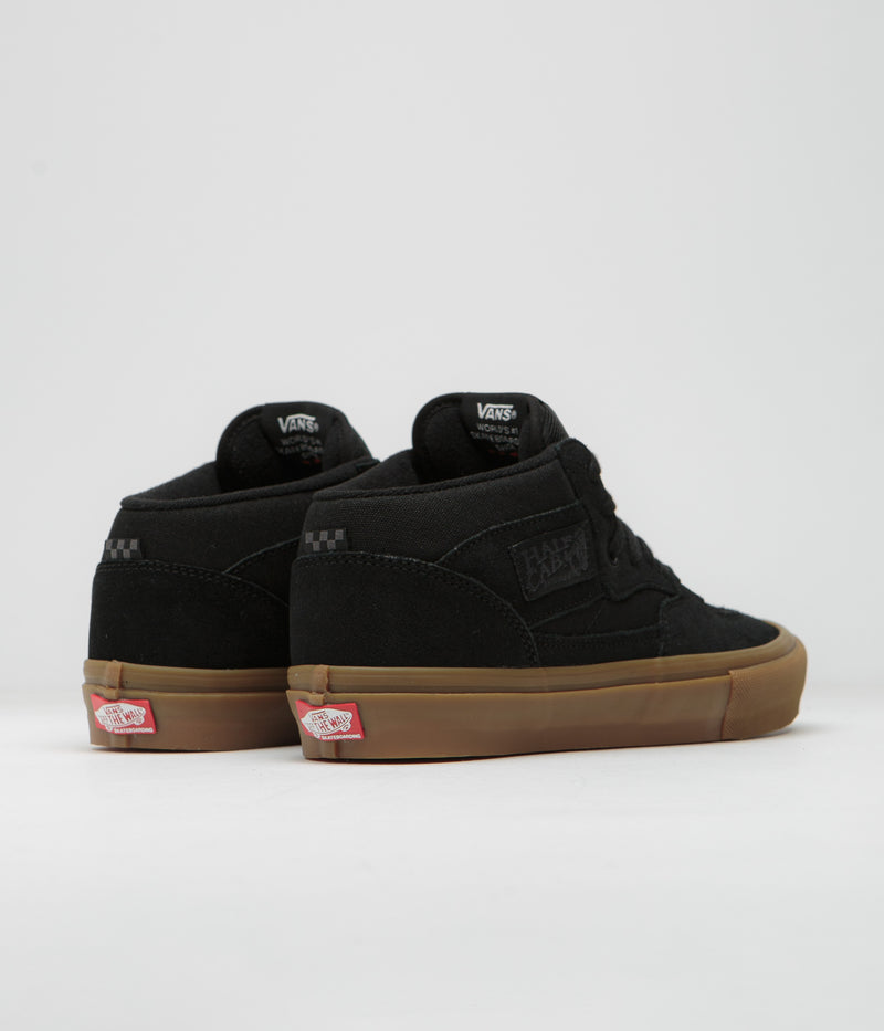 Vans Skate Half Cab Shoes in Black and Gum