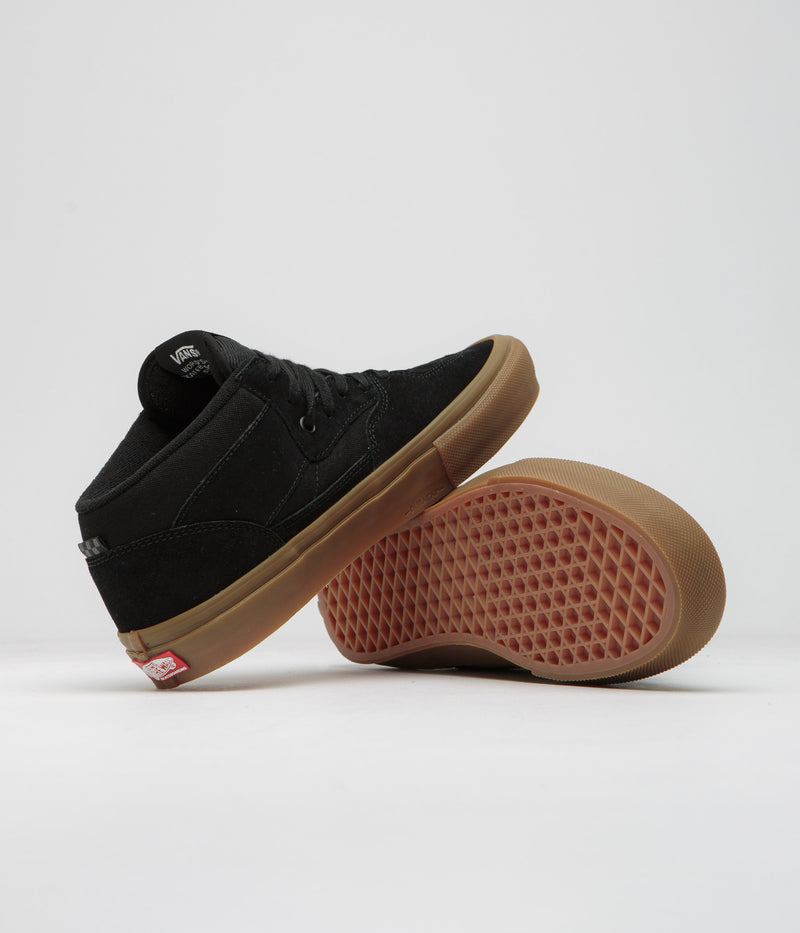 Vans Skate Half Cab Shoes in Black and Gum