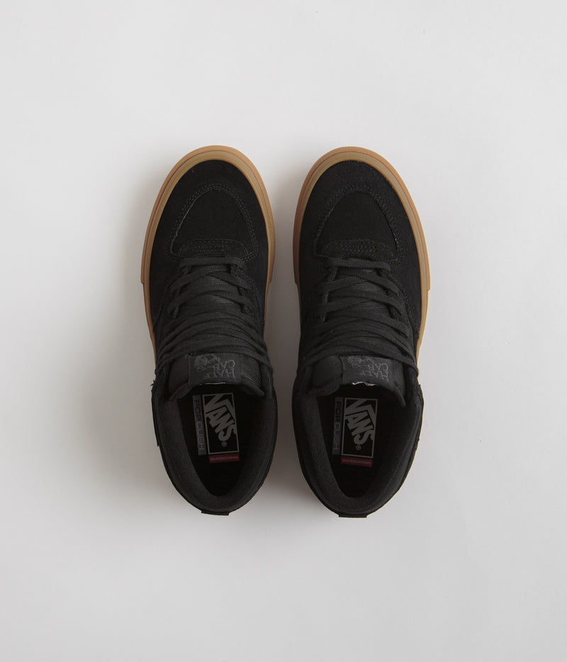 Vans Skate Half Cab Shoes in Black and Gum