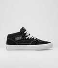 Vans Skate Half Cab Shoes in Black and White