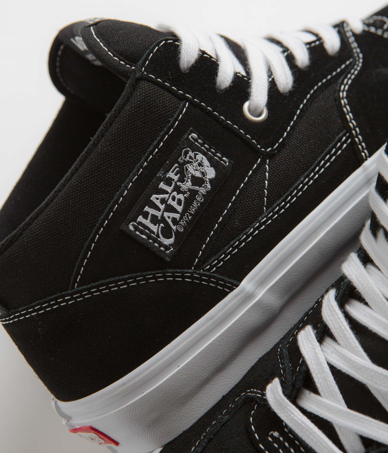 Vans Skate Half Cab Shoes in Black and White