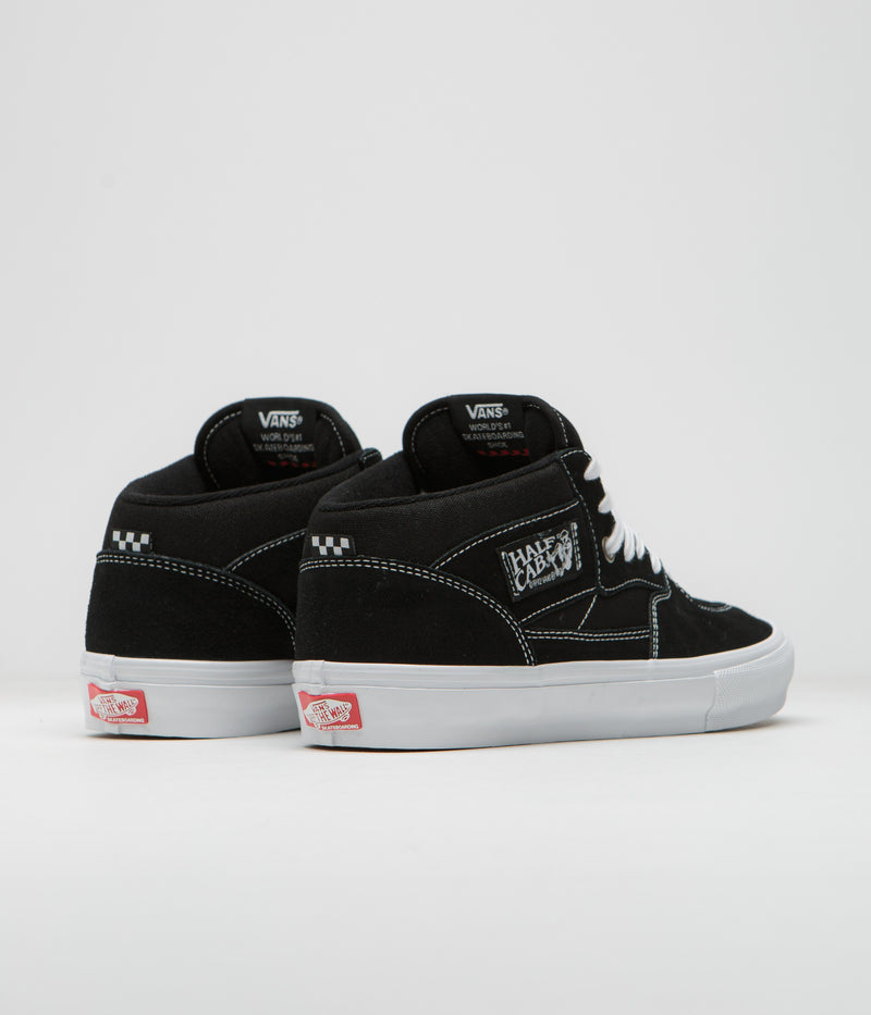 Vans Skate Half Cab Shoes in Black and White