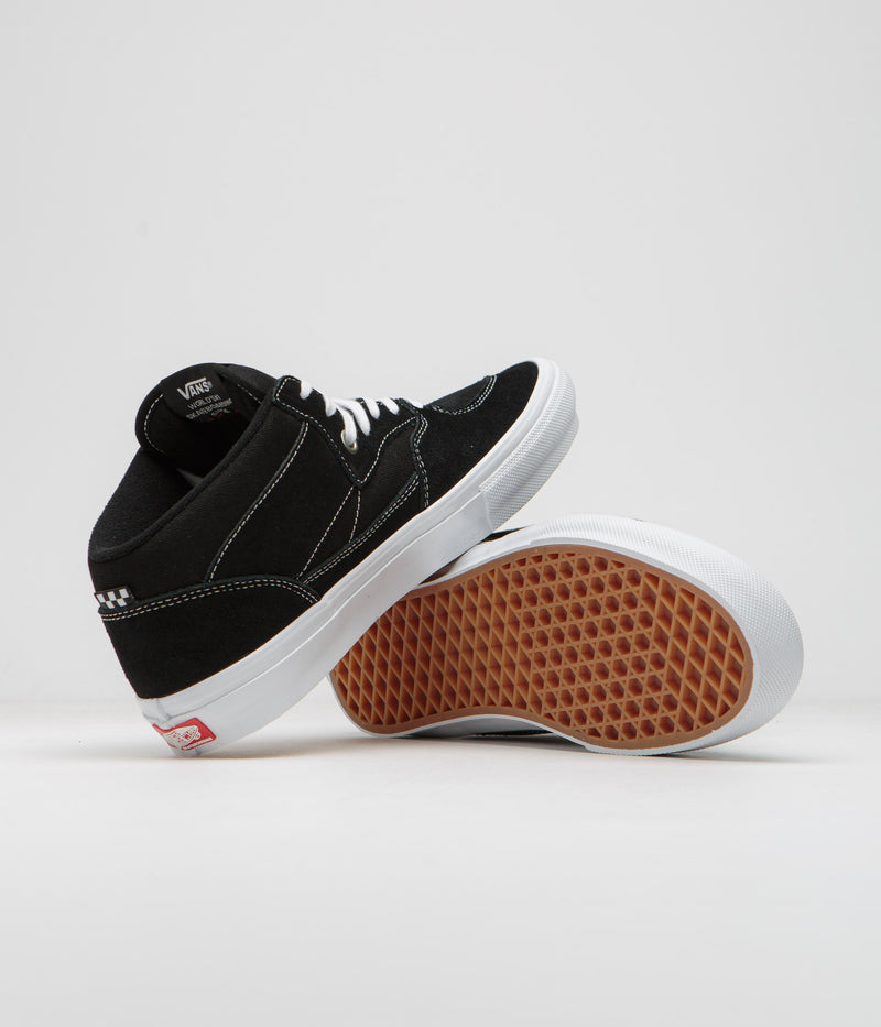 Vans Skate Half Cab Shoes in Black and White