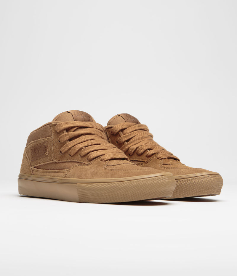 Vans Skate Half Cab Shoes in Brown and Gum