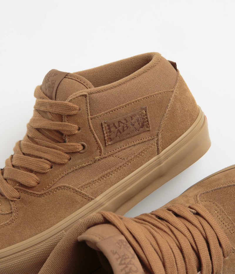Vans Skate Half Cab Shoes in Brown and Gum