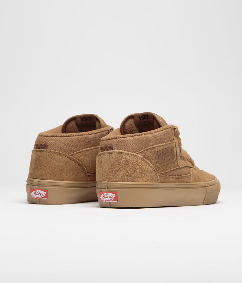 Vans Skate Half Cab Shoes in Brown and Gum