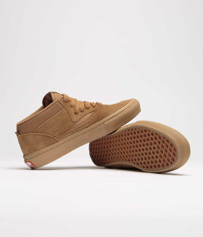 Vans Skate Half Cab Shoes in Brown and Gum