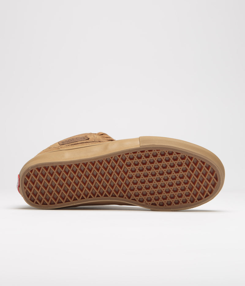 Vans Skate Half Cab Shoes in Brown and Gum
