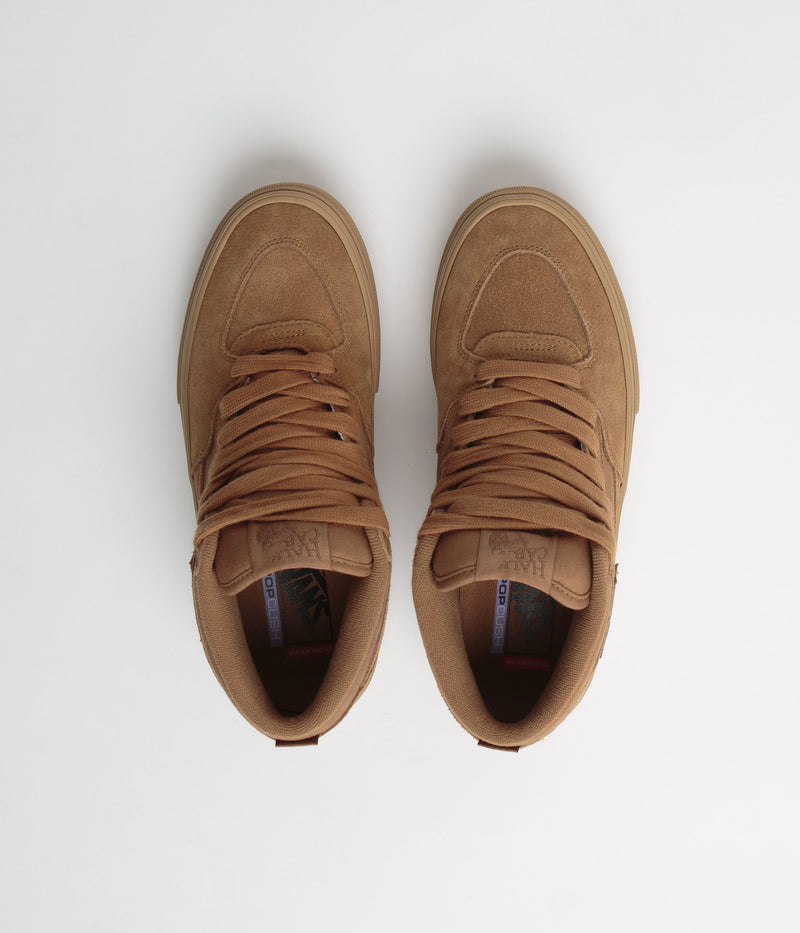 Vans Skate Half Cab Shoes in Brown and Gum