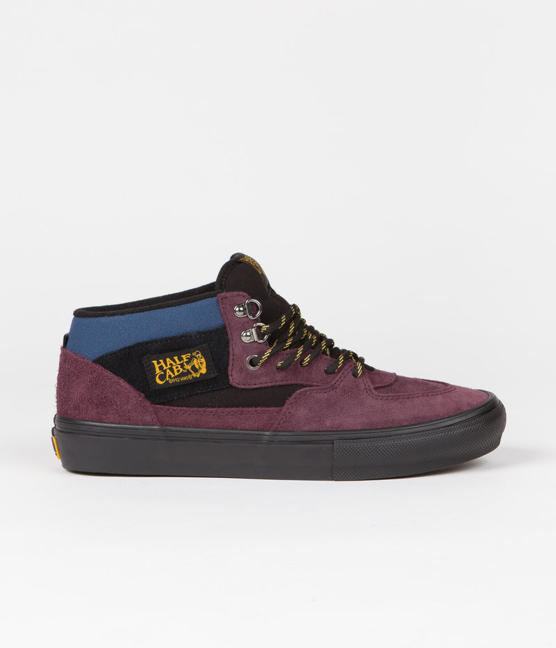 Vans Skate Half Cab Shoes in Outdoor Purple and Black