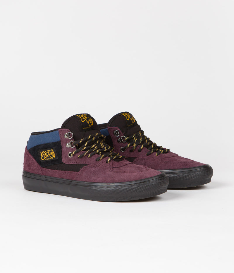 Vans Skate Half Cab Shoes in Outdoor Purple and Black