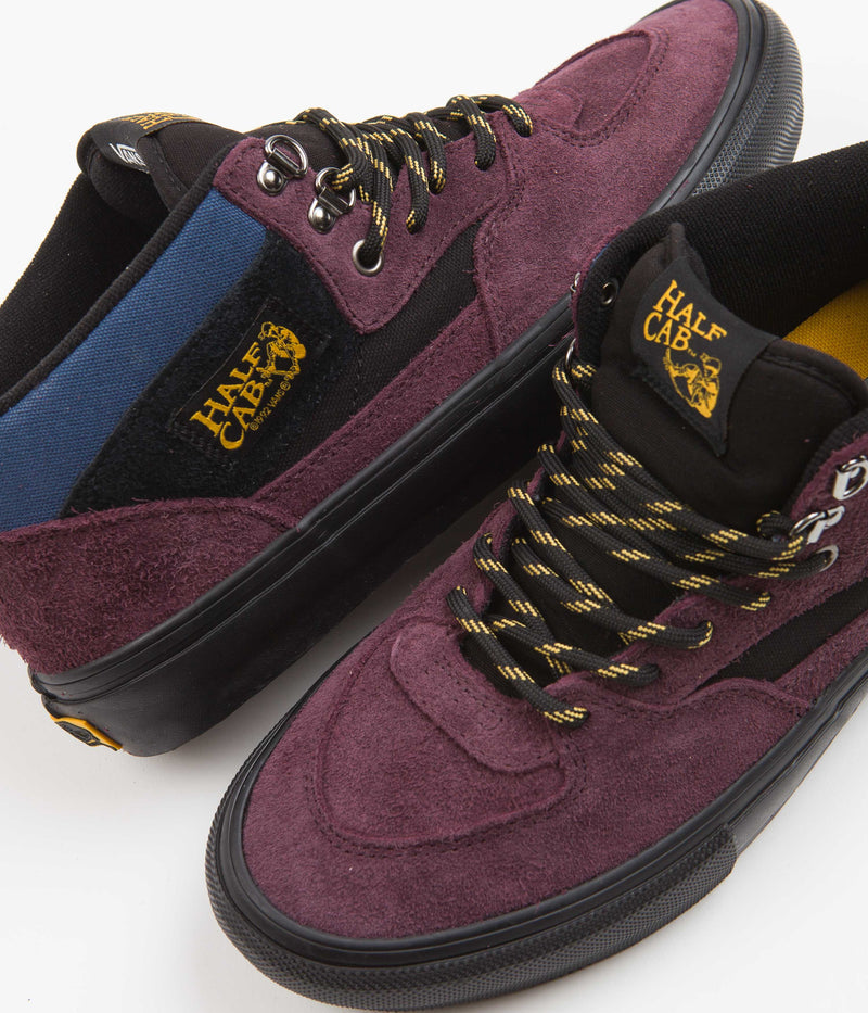 Vans Skate Half Cab Shoes in Outdoor Purple and Black