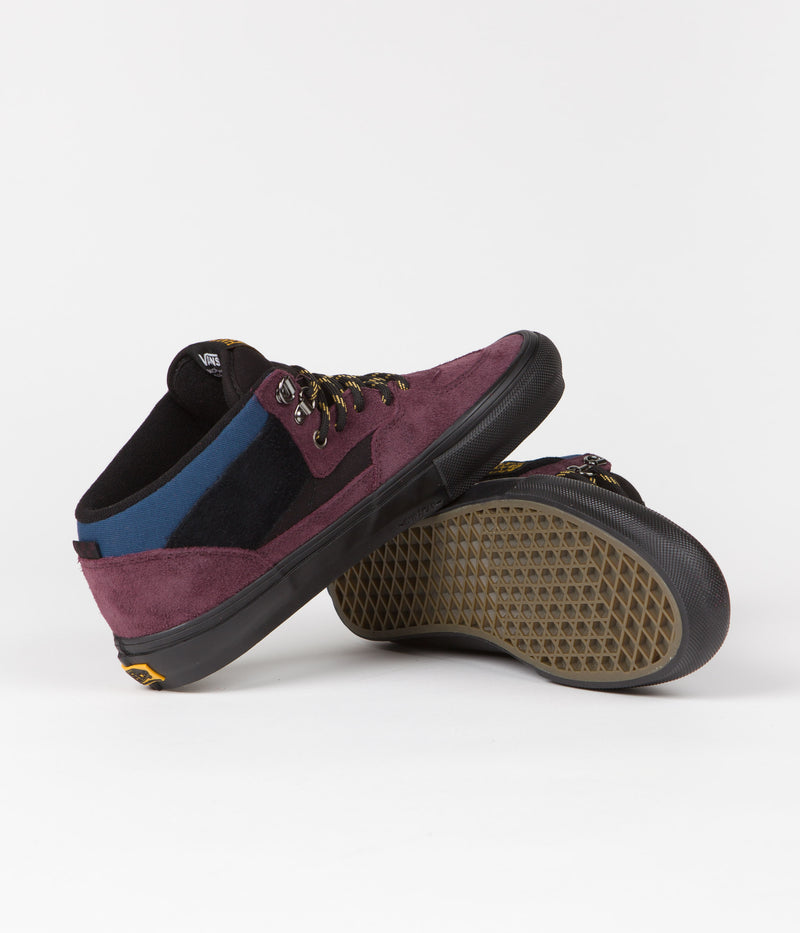 Vans Skate Half Cab Shoes in Outdoor Purple and Black