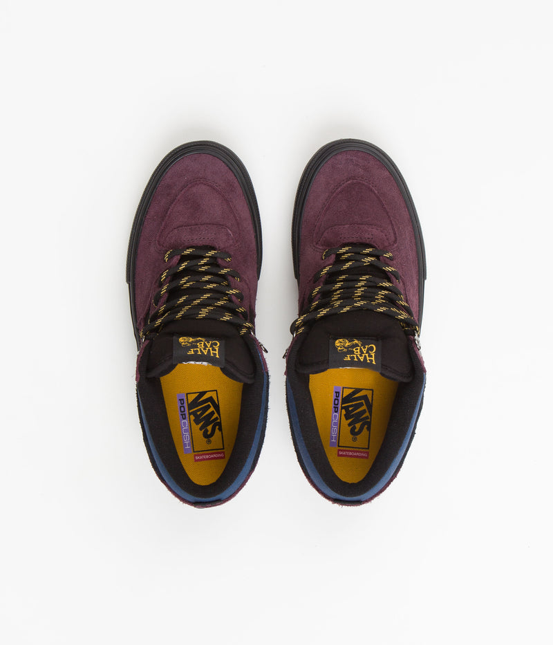 Vans Skate Half Cab Shoes in Outdoor Purple and Black