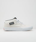 Vans Skate Half Cab Shoes in White and Black
