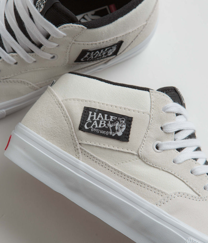 Vans Skate Half Cab Shoes in White and Black