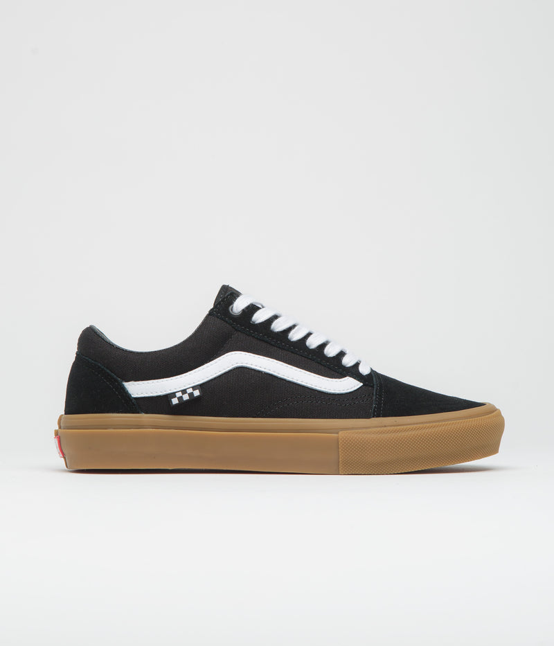 Vans Skate Old Skool Shoes in Black and Gum