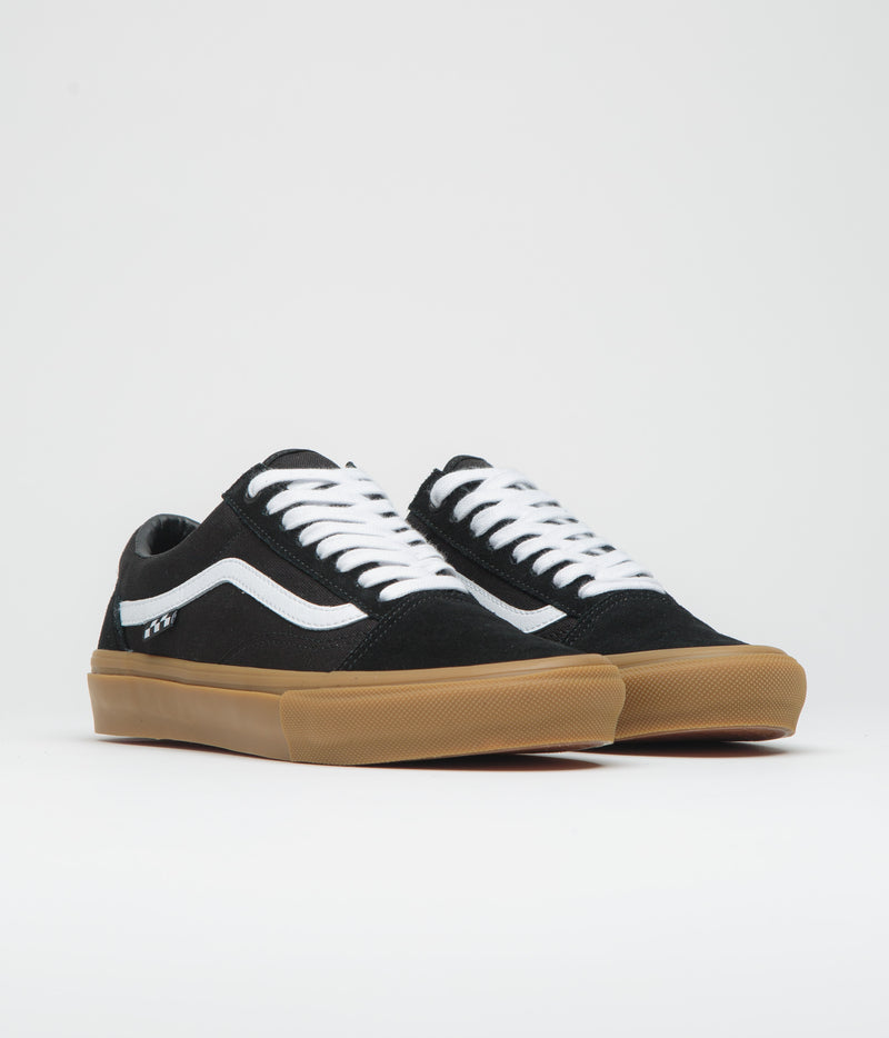 Vans Skate Old Skool Shoes in Black and Gum