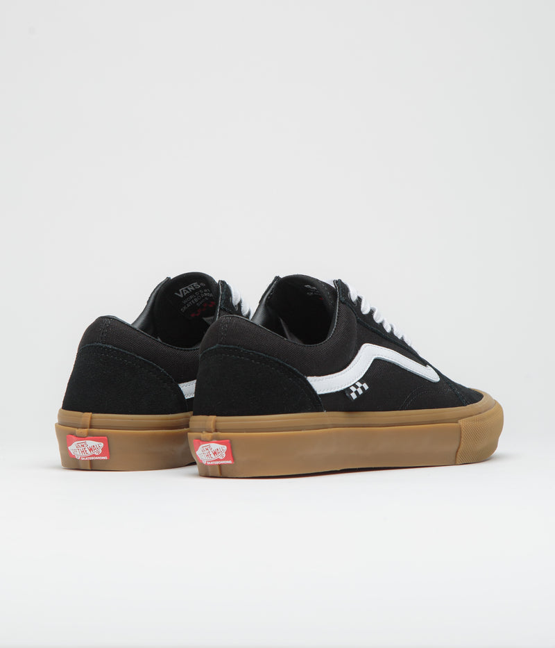 Vans Skate Old Skool Shoes in Black and Gum