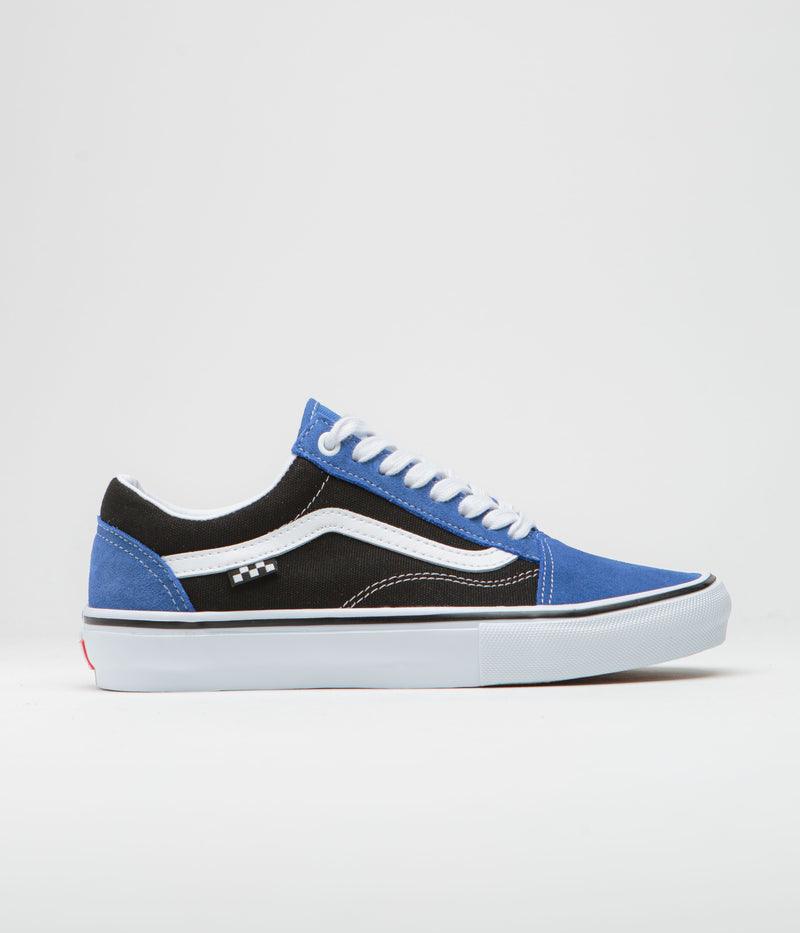 Vans Skate Old Skool Shoes in Blue and Black / White