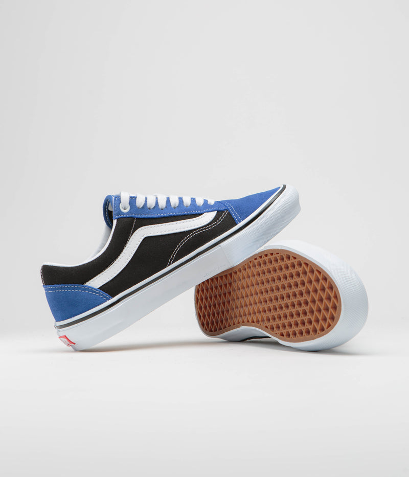 Vans Skate Old Skool Shoes in Blue and Black / White