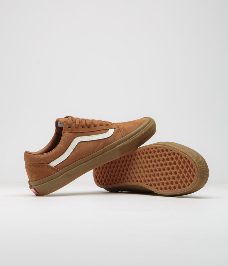 Vans Skate Old Skool Shoes in Brown and Gum