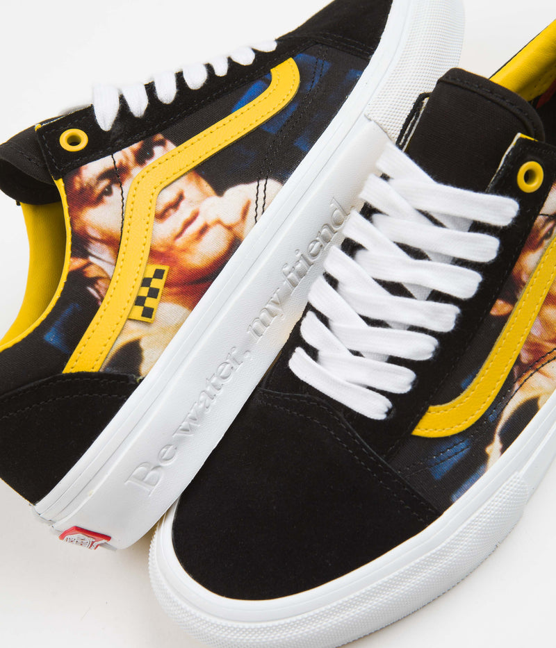 Vans Skate Old Skool Shoes in (Bruce Lee) Black and Yellow