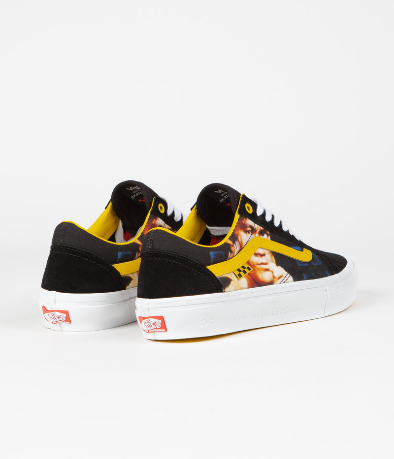 Vans Skate Old Skool Shoes in (Bruce Lee) Black and Yellow