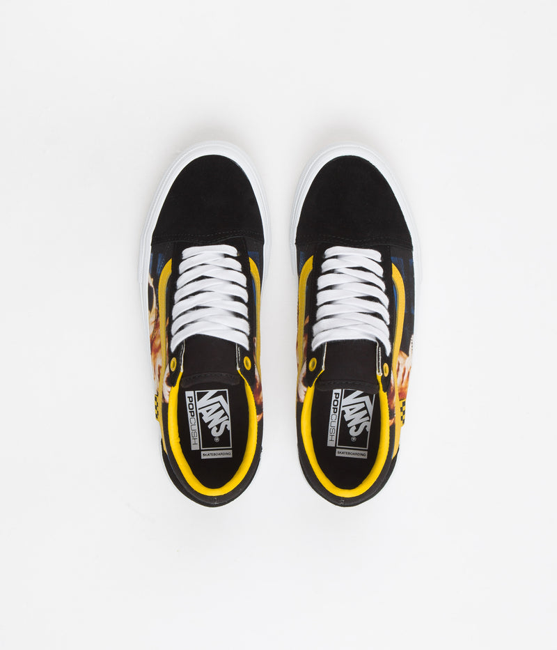 Vans Skate Old Skool Shoes in (Bruce Lee) Black and Yellow
