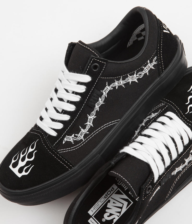 Vans Skate Old Skool Shoes in (Elijah Berle) Black and Black / White