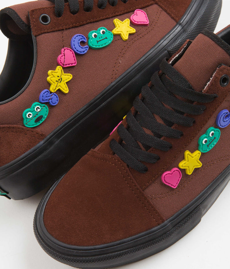 Vans Skate Old Skool Shoes in (Frog) Brown and Black