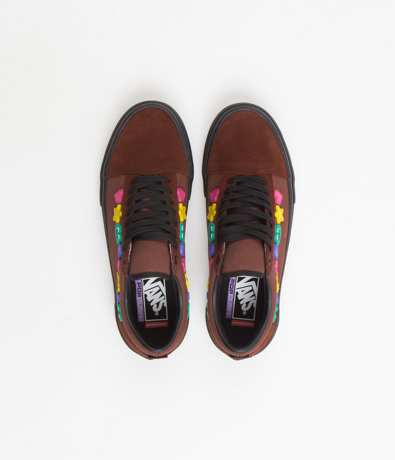 Vans Skate Old Skool Shoes in (Frog) Brown and Black
