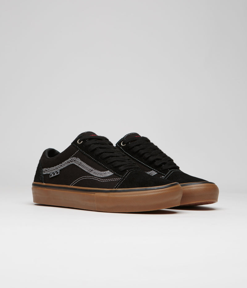 Vans Skate Old Skool Shoes in (Hockey Skateboards) Black and Snake