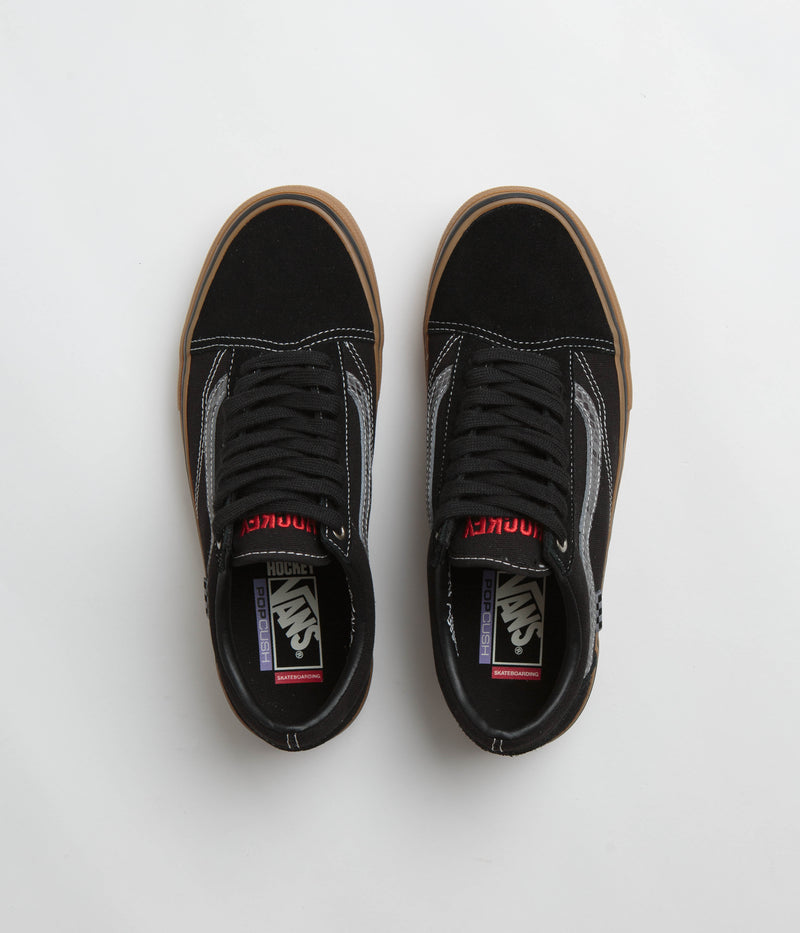 Vans Skate Old Skool Shoes in (Hockey Skateboards) Black and Snake