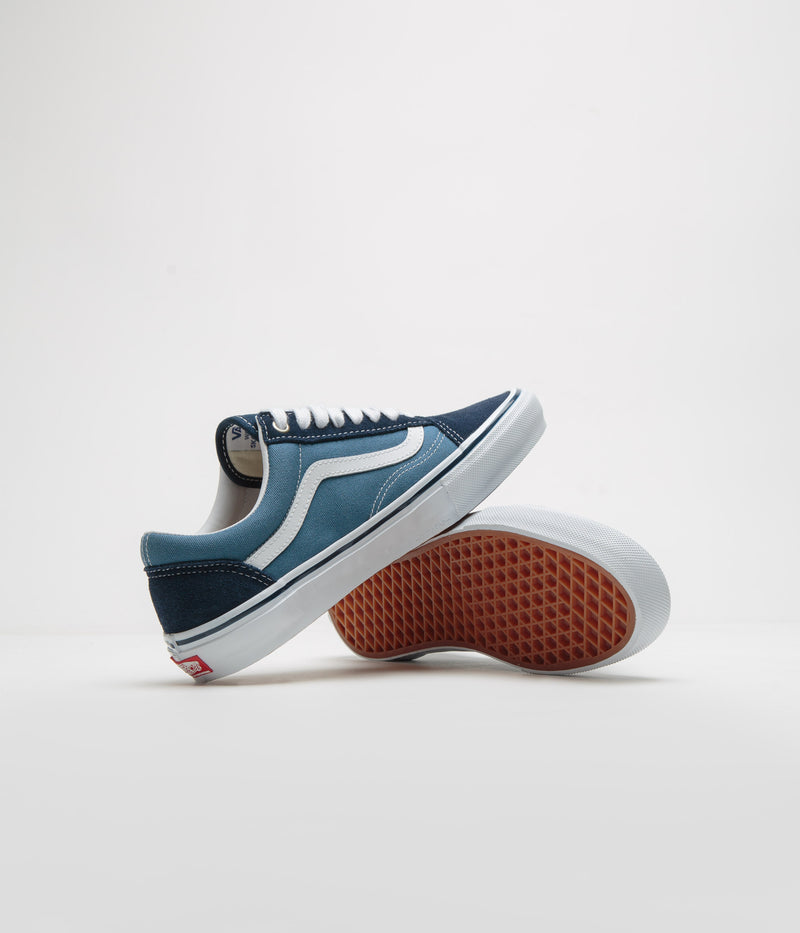 Vans Skate Old Skool Shoes in Navy and White