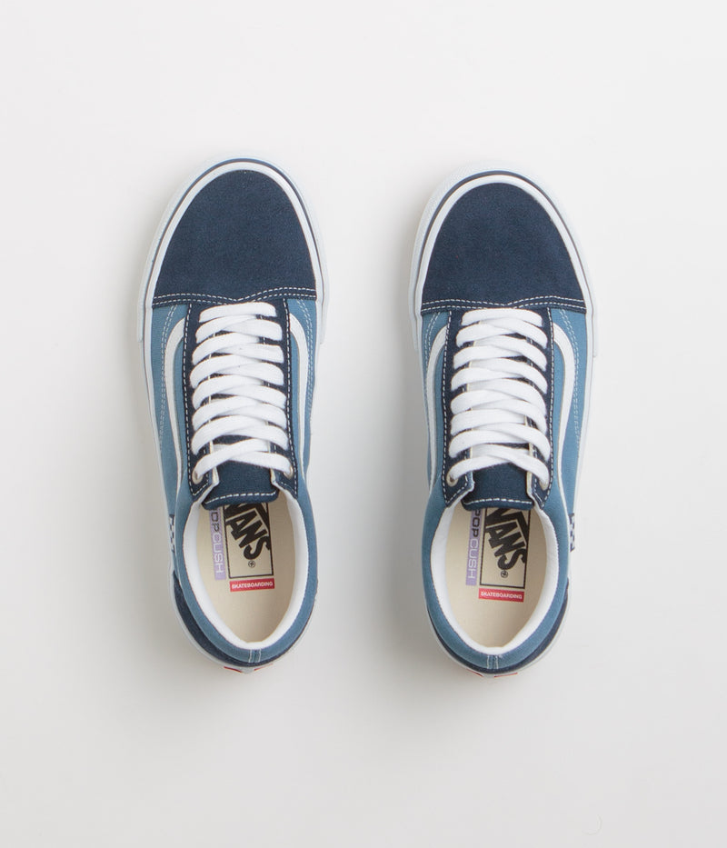 Vans Skate Old Skool Shoes in Navy and White