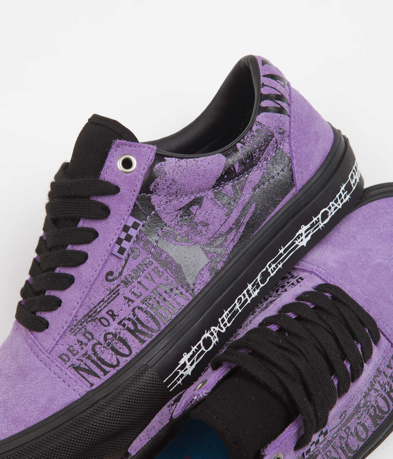Vans Skate Old Skool Shoes in (One Piece Wanted Nico) Robin Purple