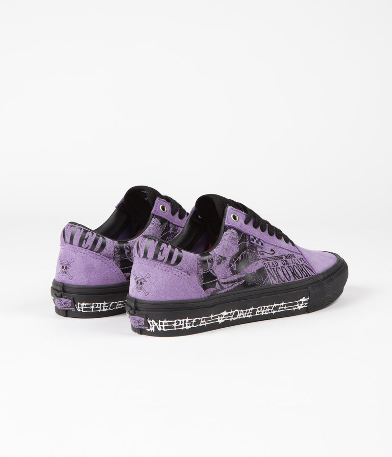 Vans Skate Old Skool Shoes in (One Piece Wanted Nico) Robin Purple