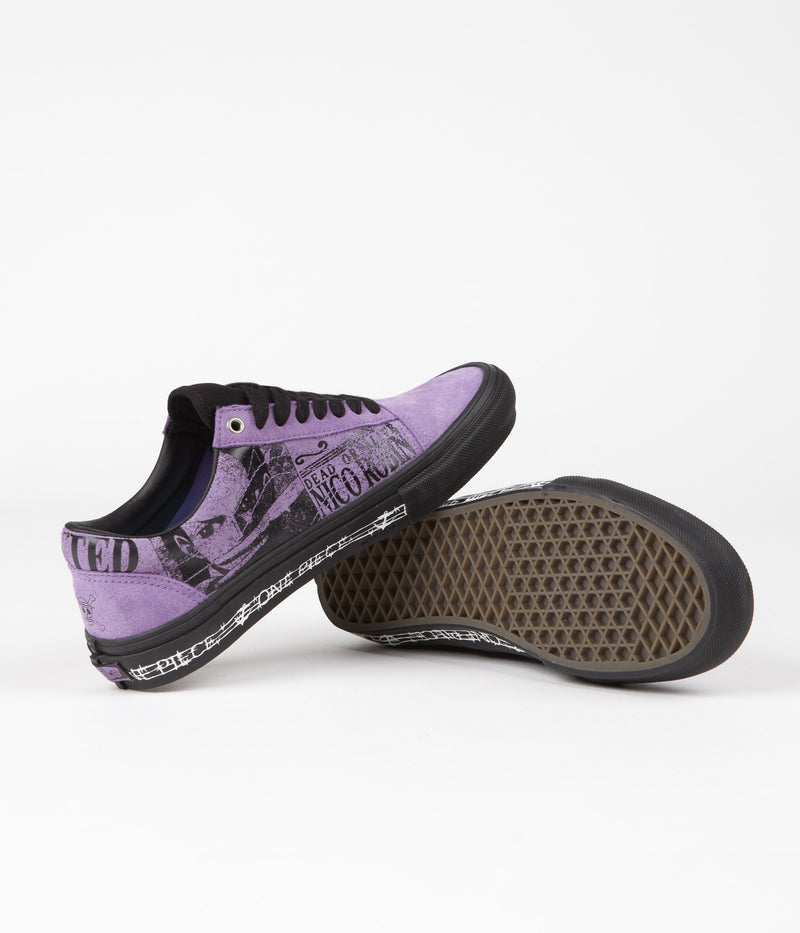 Vans Skate Old Skool Shoes in (One Piece Wanted Nico) Robin Purple