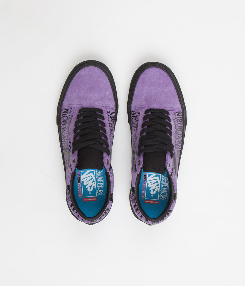 Vans Skate Old Skool Shoes in (One Piece Wanted Nico) Robin Purple